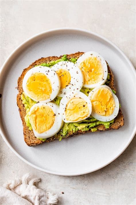 hard boiled egg avocado toast